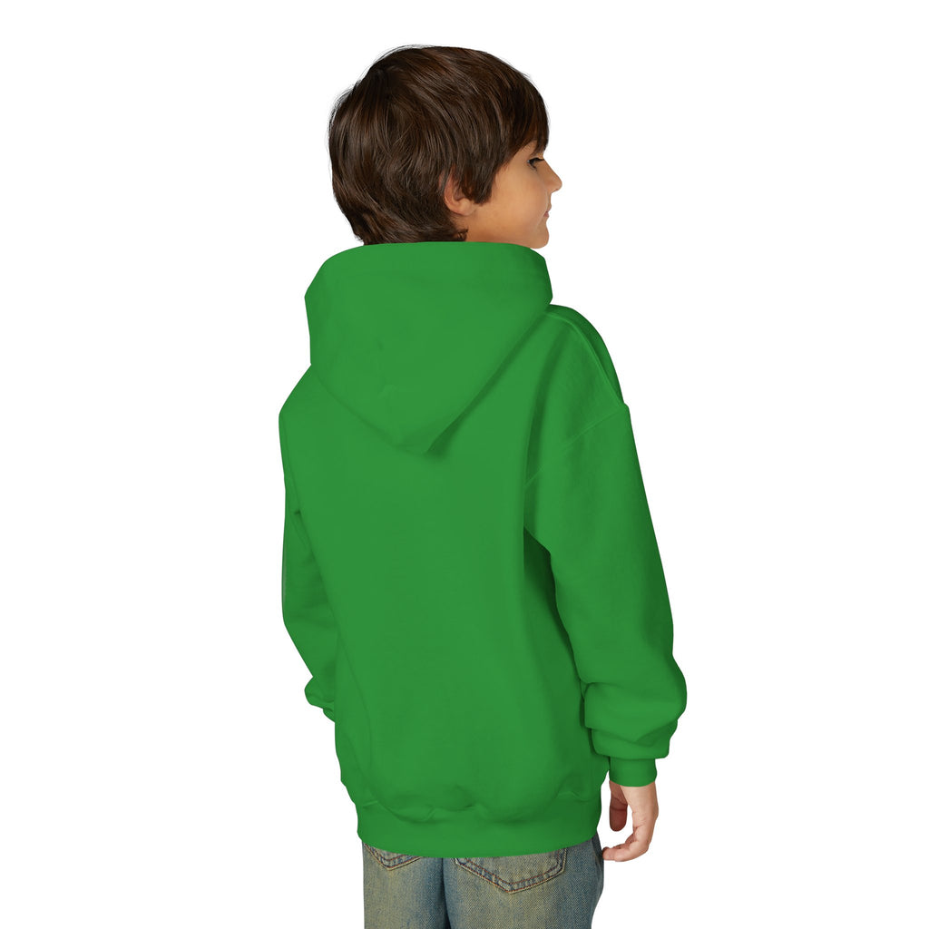 Youth Hoodie — "God Is Love" Heart Bible Verse (1 John 4:8)