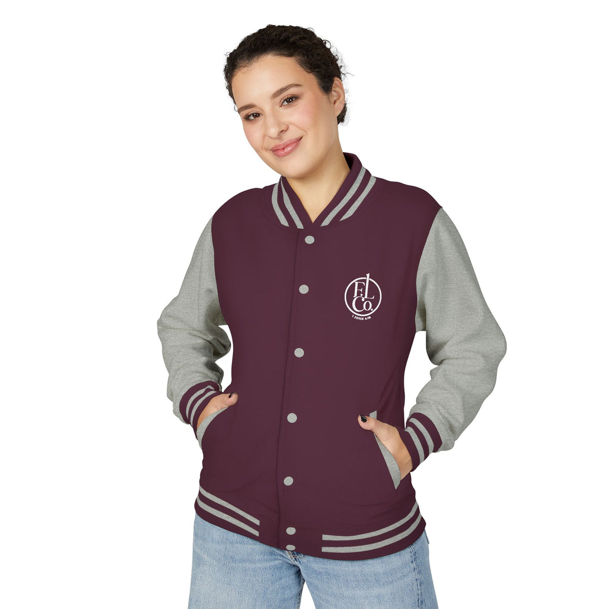 Letterman Jacket — YHWH Hebrew Logo Varsity Jacket