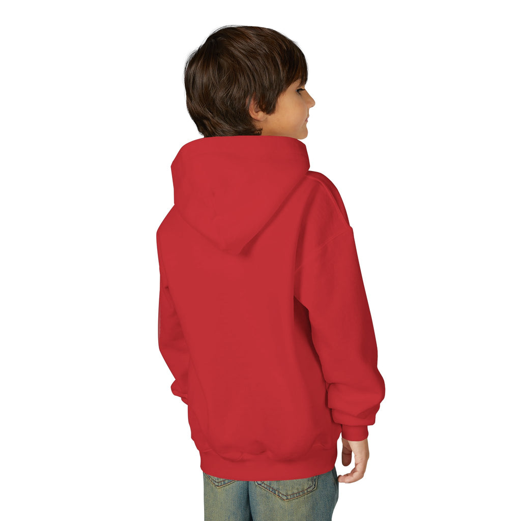 Youth Hoodie — "God Is Love" Heart Bible Verse (1 John 4:8)