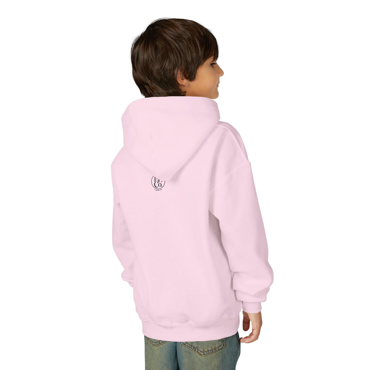 Youth Hoodie — "God Is Love" Heart Bible Verse (1 John 4:8)