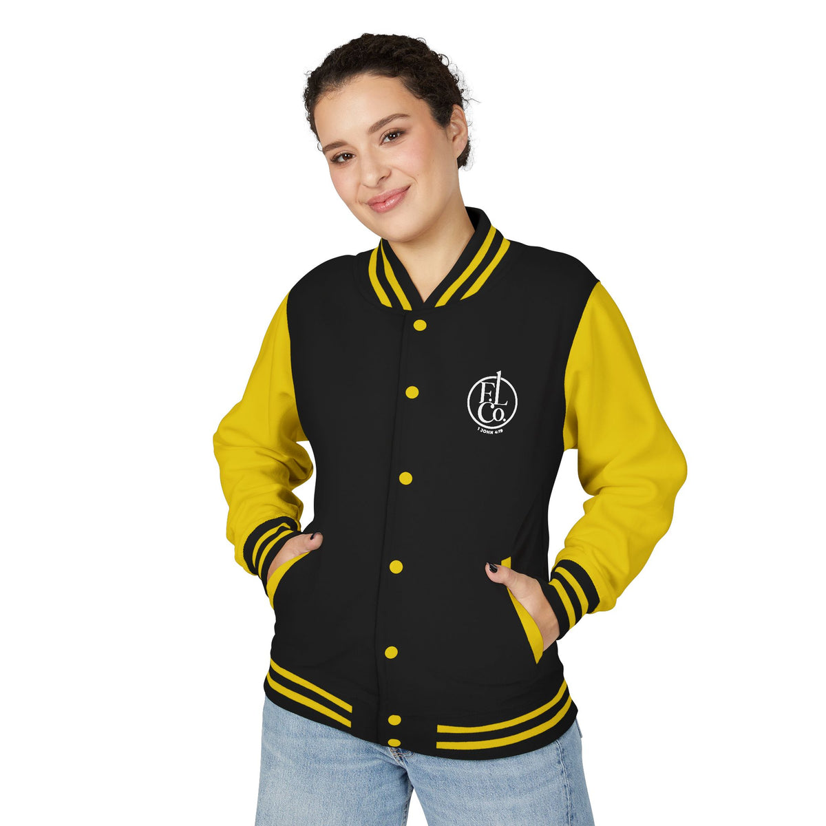 Letterman Jacket — YHWH Hebrew Logo Varsity Jacket