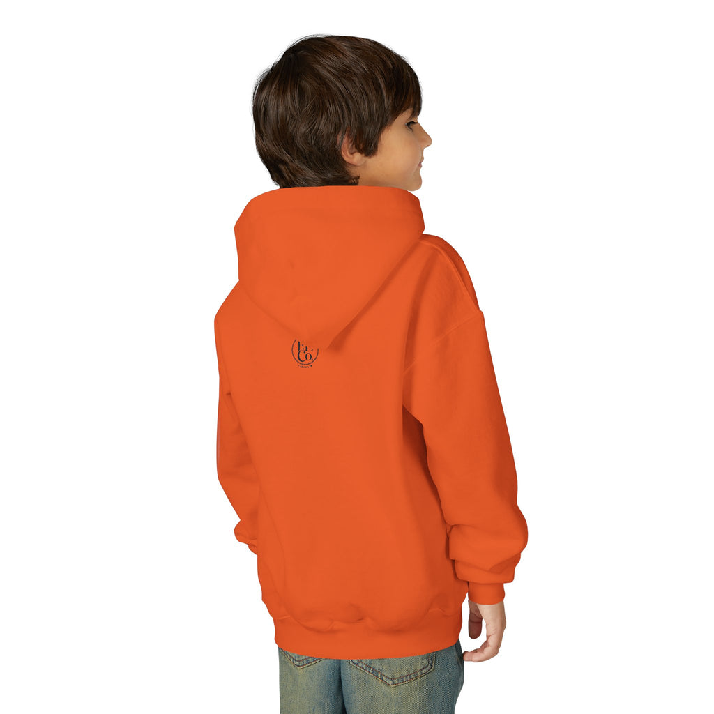 Youth Hoodie — "God Is Love" Heart Bible Verse (1 John 4:8)
