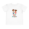 Toddler Tee — "Love One Another" Kids Christian Shirt (Hold Hands Rainbow Design)