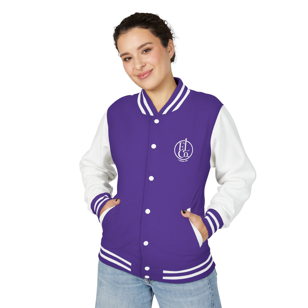 Letterman Jacket — YHWH Hebrew Logo Varsity Jacket