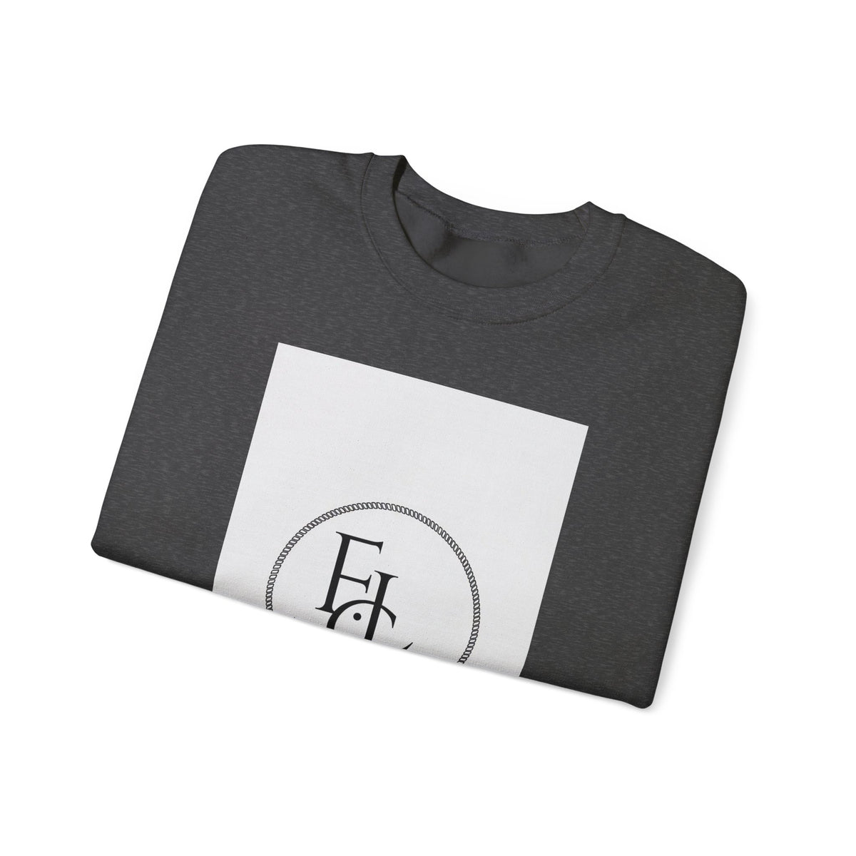 Crewneck Sweatshirt - First Loved Co. Logo with "1 John 4:19" Christian Apparel