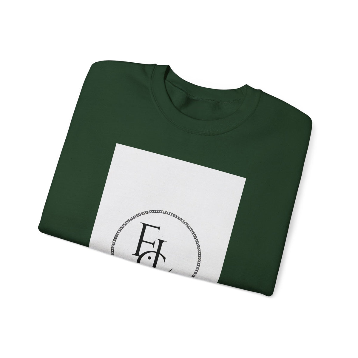 Crewneck Sweatshirt - First Loved Co. Logo with "1 John 4:19" Christian Apparel