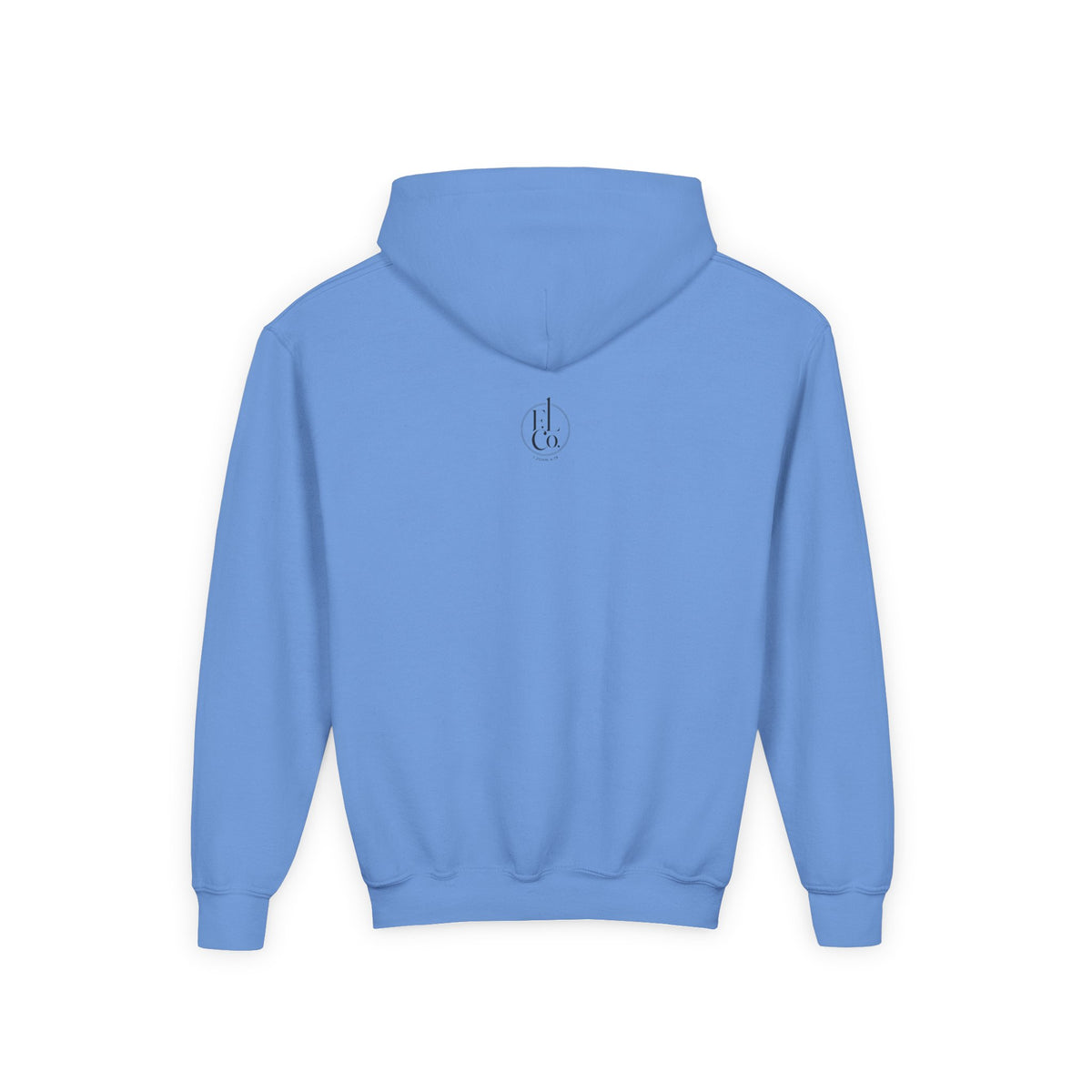 Youth Hoodie — "God Is Love" Heart Bible Verse (1 John 4:8)