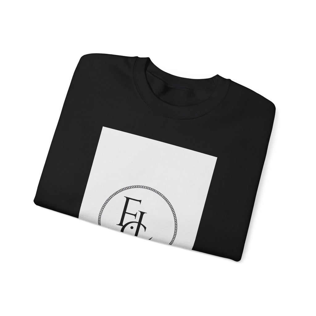 Crewneck Sweatshirt - First Loved Co. Logo with "1 John 4:19" Christian Apparel